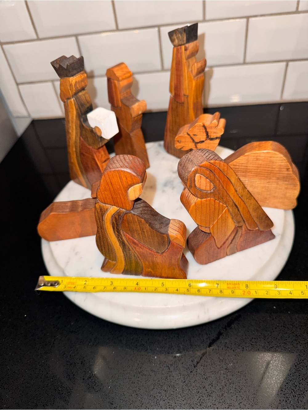Handcrafted Wooden Nativity Set - Picture 2 of 4